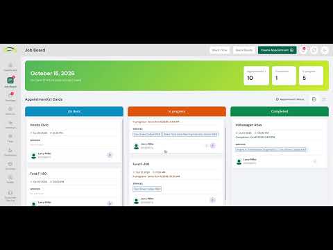 FixMyCarDude Job Board Overview