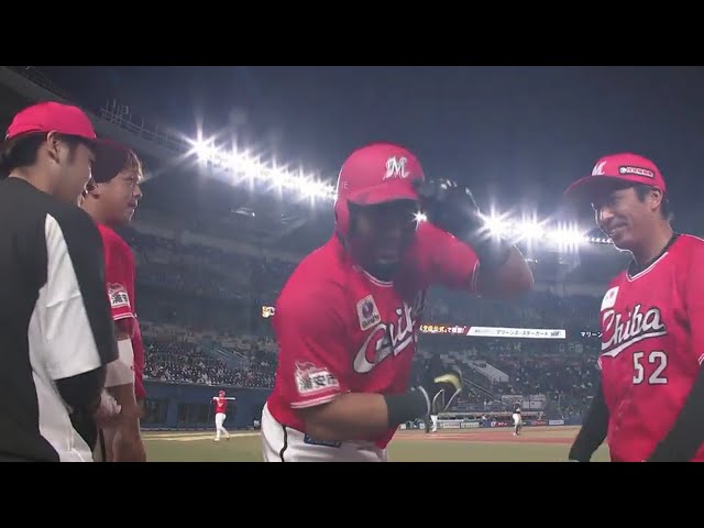 【10回裏】マリーンズ・マーティンが相手の勝利を打ち砕く同点2ランホームラン‼ 2020/8/20 M-H