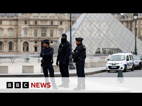Suspects arrested over theft of jewels at Louvre museum in Paris | BBC News