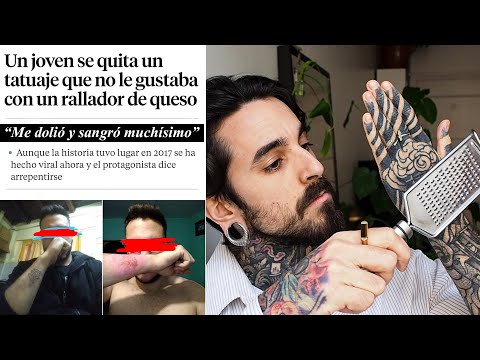 Se BORRÓ su PRIMER TATUAJE con un RALLADOR de QUESO (Historia REAL)