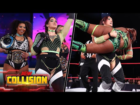 Babes of Wrath & Statlander vs Hyan, World & Vixen: MATCH HIGHLIGHTS | AEW Collision, 1/10/26