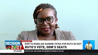 ODM backs Ruto’s 2027 bid, demands share of Nairobi elective seats