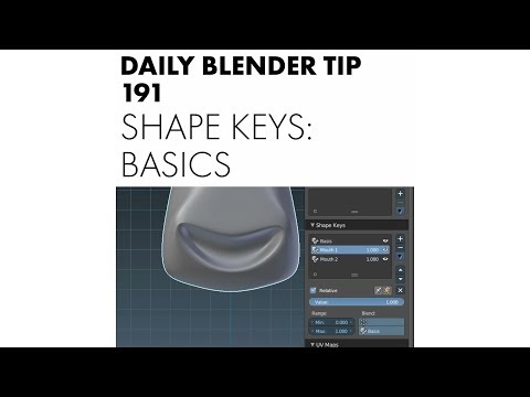 Daily Blender Tip 191 - Basics of Shape Keys