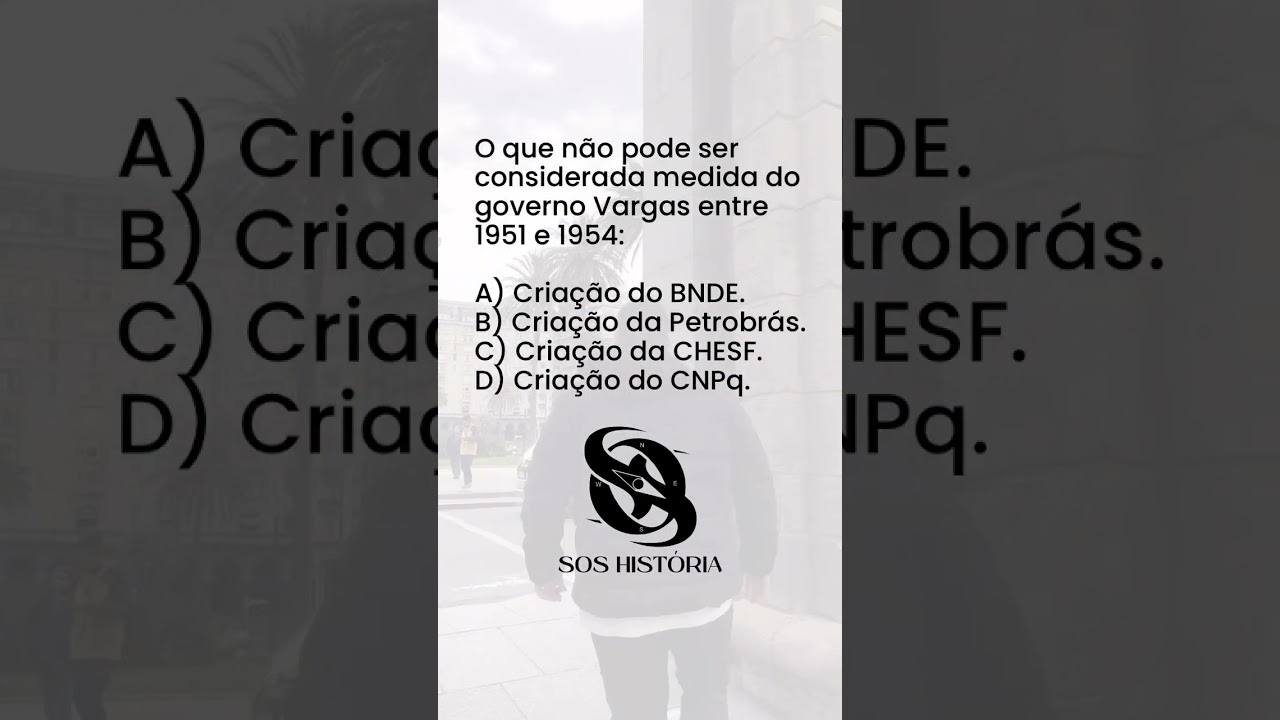 COMENTE SUA RESPOSTA 👇🏻 - SOS História {Prof.Pedro Riccioppo}