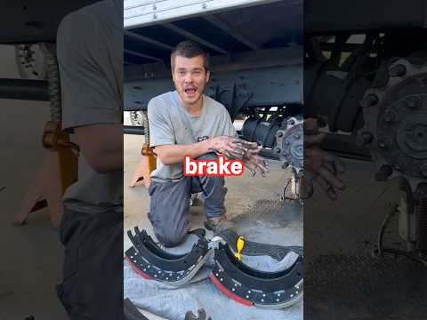 Part of a video titled Difference between a Bake Pad and a Brake Shoe #mechanic ... - YouTube