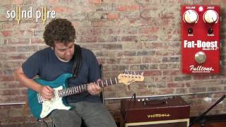Video thumbnail for Fulltone Effects Fat Boost Pedal with a Melancon Pro Artist Guitar by soundpurestudios