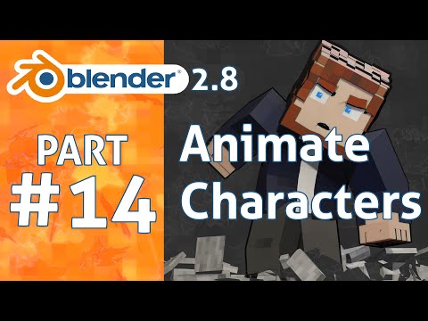 How to animate characters in 1 minute | Blender 2.8 Minecraft Animation Tutorial #14