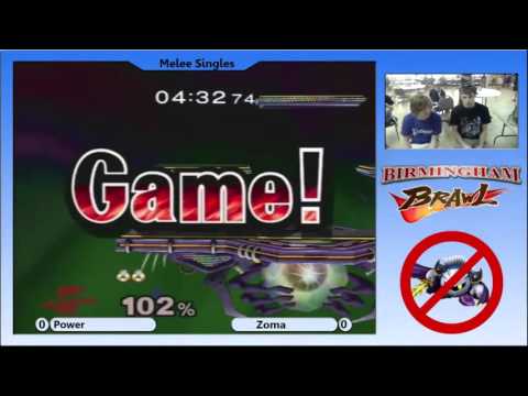 Birmingham Brawl 1 Melee Singles - Power (Fox) vs. Zoma (Sheik)