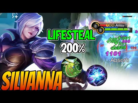 SILVANNA BEST BURST FIGHTER!! LIFESTEAL BUILD ITEM - Silvanna Best Build 2023 ~ MLBB