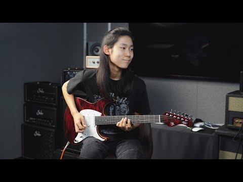 Mayones Aquila Aged V24 6-Monolith Metallic Violet Nitro Aged (Swamp Ash Body) w/Rosewood FB image 8