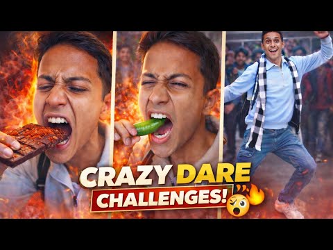 CRAZY DARE CHALLENGE 😵🔥 | Mirch + Chocolate + Public Dance | Vibhor#crazydarechalleng