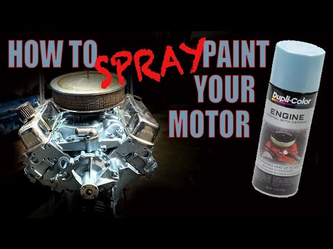 How To Spray Paint Your Motor - Easy Engine Painting Tips on a Budget - Turn an Old Engine into NEW