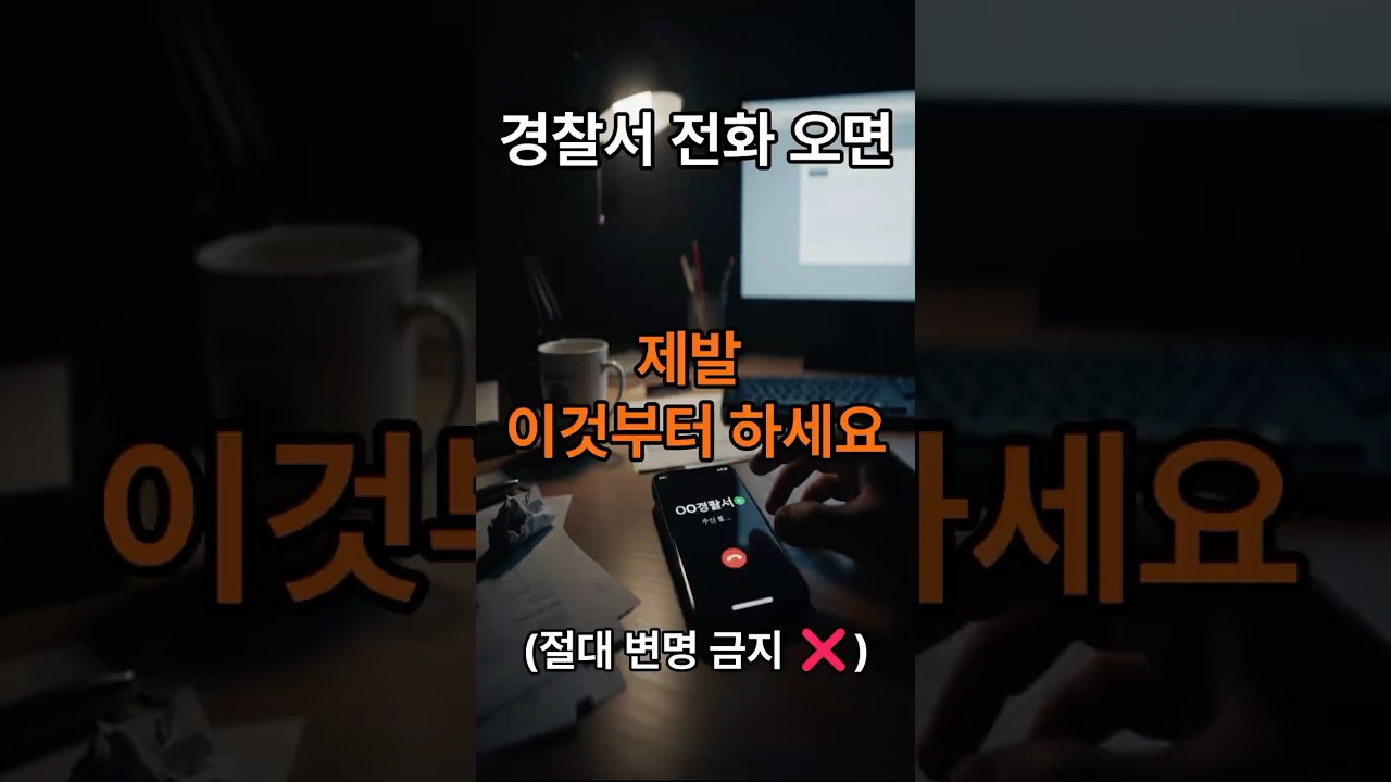 경찰서에서 고소당했다고 연락 왔을 때 '이것'부터 무조건 하세요 (절대 변명 금지)