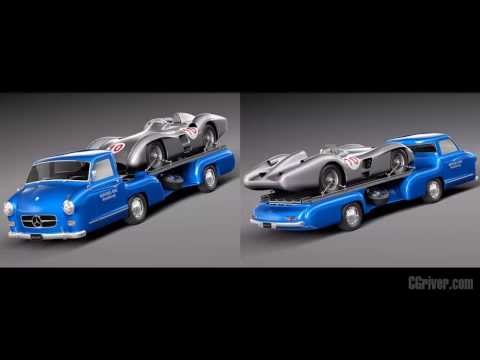 3D Model: Mercedes Renntransporter Combo 1954 - CGriver.com