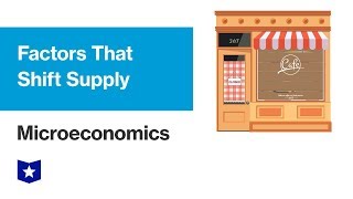 Factors That Shift Supply | Microeconomics