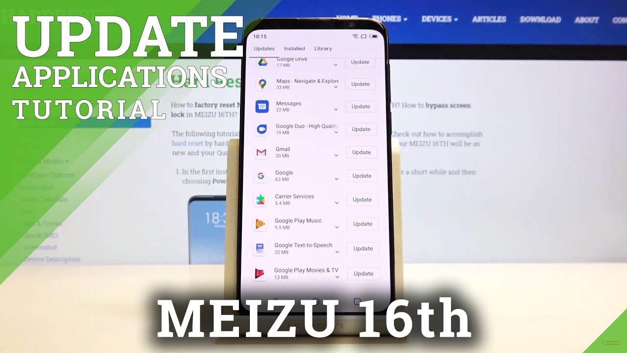 How to Download Newest App Version in Meizu 16TH – Update Apps