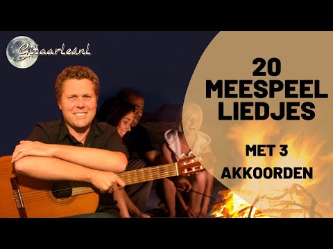 20 simpele gitaarliedjes met 3 gitaar akkoorden voor beginners