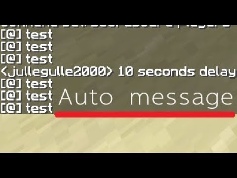 Automatic messages after seconds command | Minecraft Tutorial
