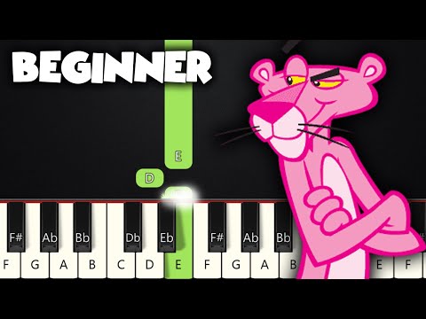 The Pink Panther Theme | BEGINNER PIANO TUTORIAL + SHEET MUSIC by Betacustic