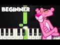 The Pink Panther Theme | BEGINNER PIANO TUTORIAL + SHEET MUSIC by Betacustic