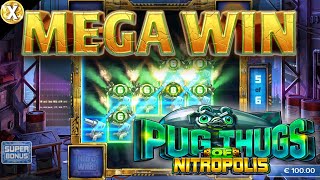 π₯ Pug Thugs of Nitropolis (ELK Studios) π₯ EPIC Big WIN New Online Slot!!!