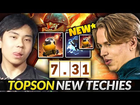 Topson Techies Rework vs Ana PA New Deso Carry 7.31 Dota