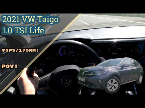 VW Taigo 1.0 TSI 95PS POV Test Drive | TOP SPEED, AUTOBAHN, SOUND, 4K