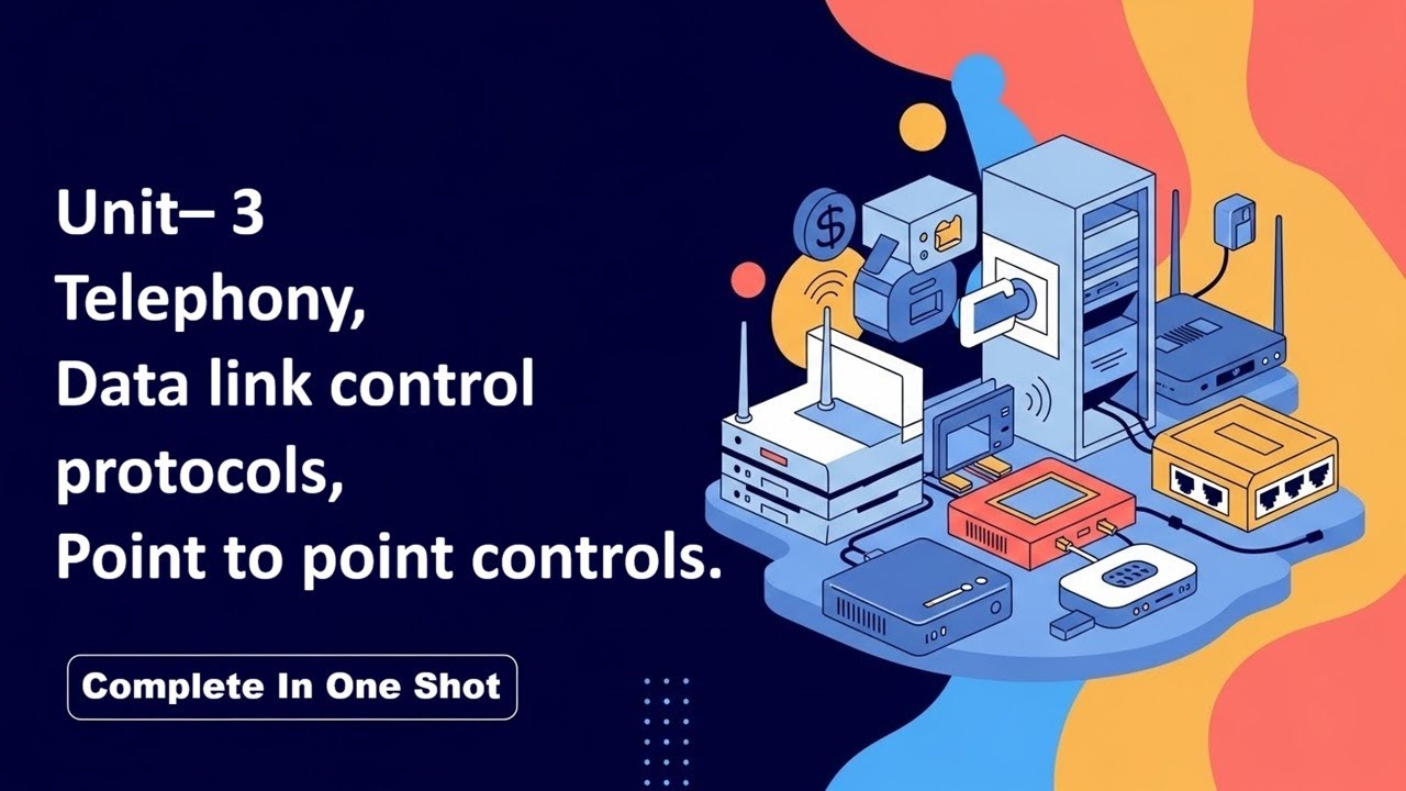 Complete Unit 3 | Computer Network | Telephony, DLCP, PPC | BCA 5 Semester | MIC