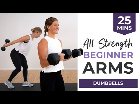 Learn 25 Minute Beginner Arm Workout At Home Dumbbells Only Mind Luster