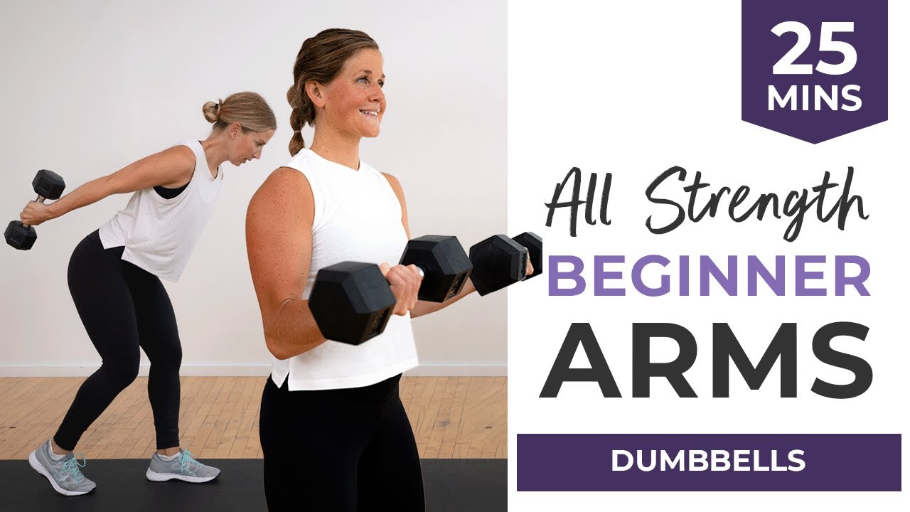 25-Minute Beginner Arm Workout (At Home, Dumbbells Only)