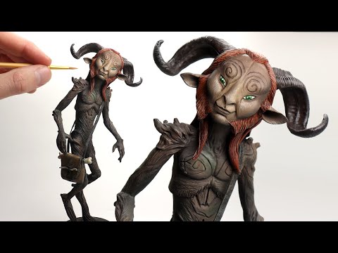 Making THE FAUN from PAN'S LABYRINTH! - Polymer Clay Sculpting Tutorial