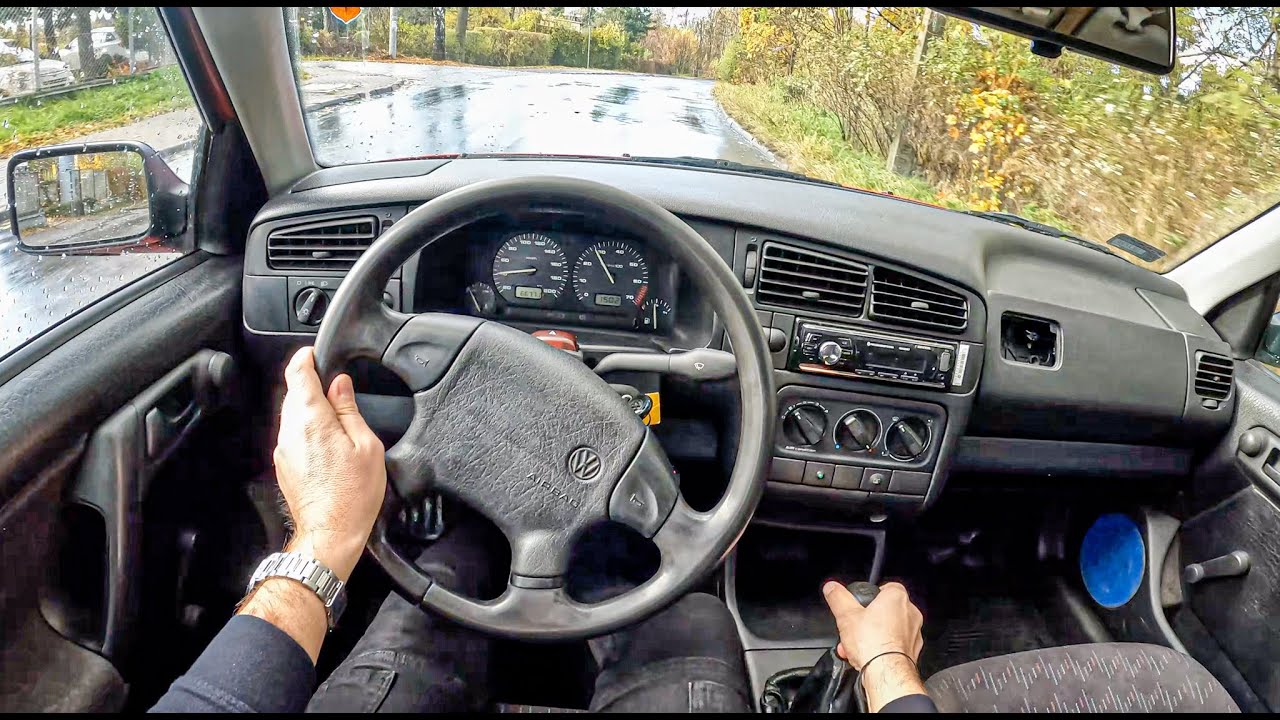 1994 Volkswagen Golf Mk3 [1.4 60HP] | POV Test Drive #959 ...