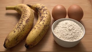 바나나 팬케이크 Fluffy Banana Pancakes