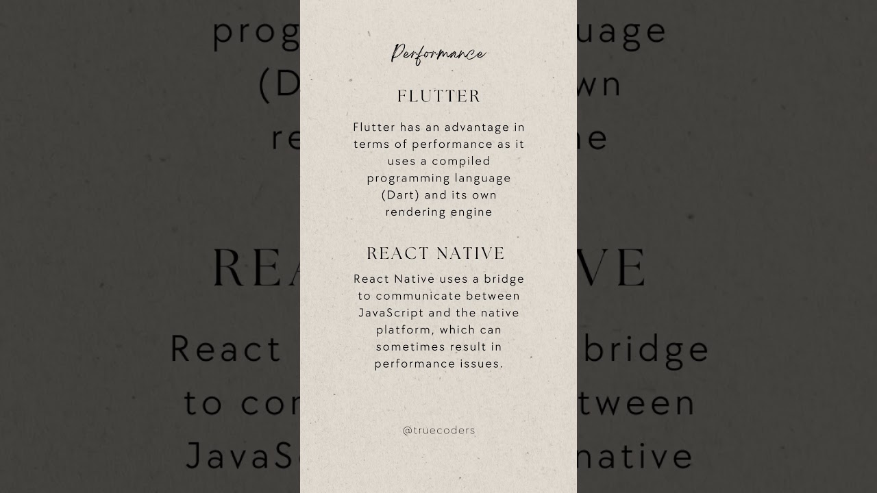 Flutter vs React Native
