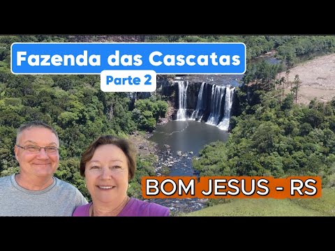 CACHOEIRÃO do Rio CERQUINHA - CAMPING e TRILHAS na Fazenda das Cascatas - Bom Jesus/RS - Parte 2