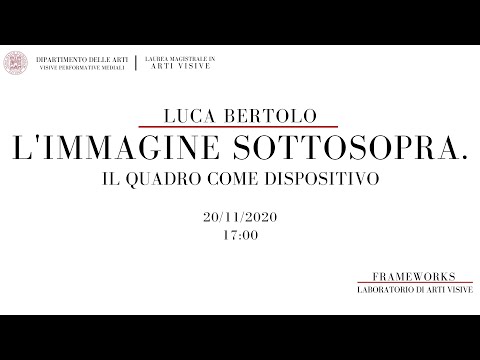 L'immagine sottosopra. Il quadro come dispositivo | Luca Bertolo (20.11.2020)