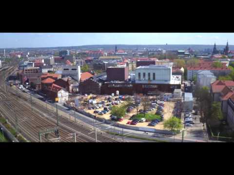 Dresdens Neue Mitte - Das Kraftwerk Mitte aus der Luft (Mai 2016)