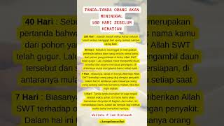 Download lagu TANDA-TANDA ORANG AKAN MENINGGAL 100 HARI SEBELUM KEMATIANNYA #shorts #shortvideo mp3