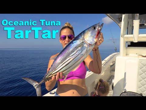 AMAZING Day of Deep Sea Fishing with my FAMILY!!! {Catch Clean Cook} Tuna TarTar