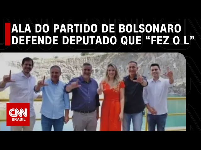 Ala do partido de Bolsonaro defende deputado que “fez o L” | CNN 360º