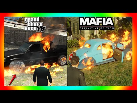Gta IV vs. Mafia definitive edition (Car Detail Comparison)