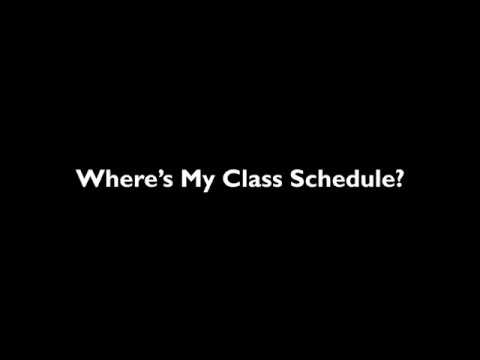 Where's My Class Schedule?