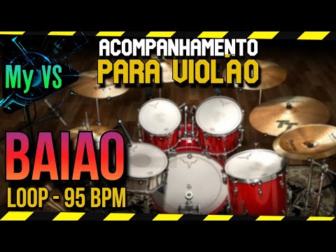 🥁 BAIÃO drum Loop for playing and composing | bpm 95 [updated]