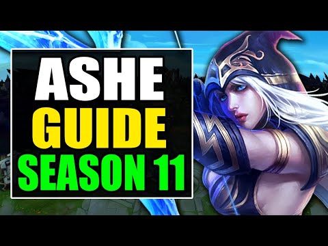 HOW TO PLAY ASHE ADC SEASON 11 - (Best Build, Runes, Gameplay) - S11 Ashe Guide & Analysis
