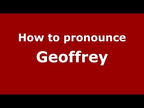 How to pronounce Geoffrey
