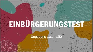 Download lagu German naturalization test (Einbürgerungstest) with English translations. Questions 101 - 150 mp3