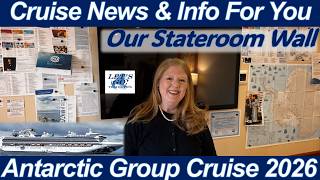 CRUISE TIPS! What We Put On Our Cruise Cabin Wall | Antarctica Wrap-Up