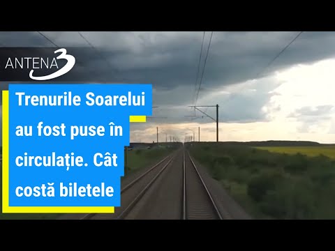 Trenurile Soarelui au fost puse în circulație. Cât costă biletele