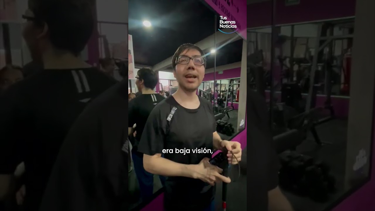 Sergio perdió la vista pero encontró una nueva fuerza en el gimnasio