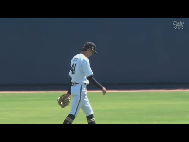 【ファーム】バファローズ・佐野皓大 電光石火の俊足を活かしたランニングキャッチを見せる!!  2023年7月27日 オリックス・バファローズ 対 中日ドラゴンズ